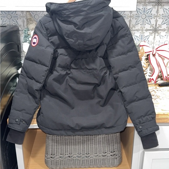 Canada Goose Womens Large Elmvale Parka in Black- Authentic - Picture 10 of 16